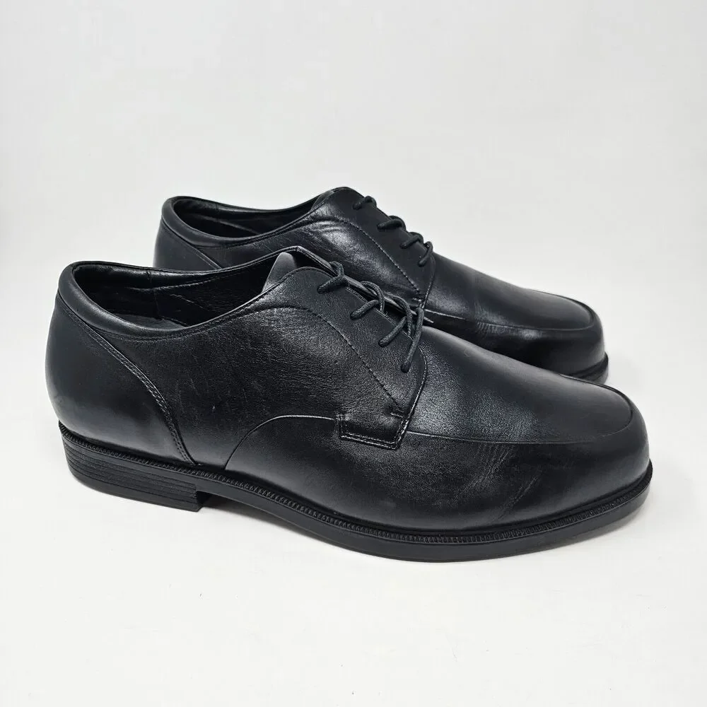 Propet‎ Executive Walker Leather Dress Shoes Mens Size 14 M1207 Black Oxfords